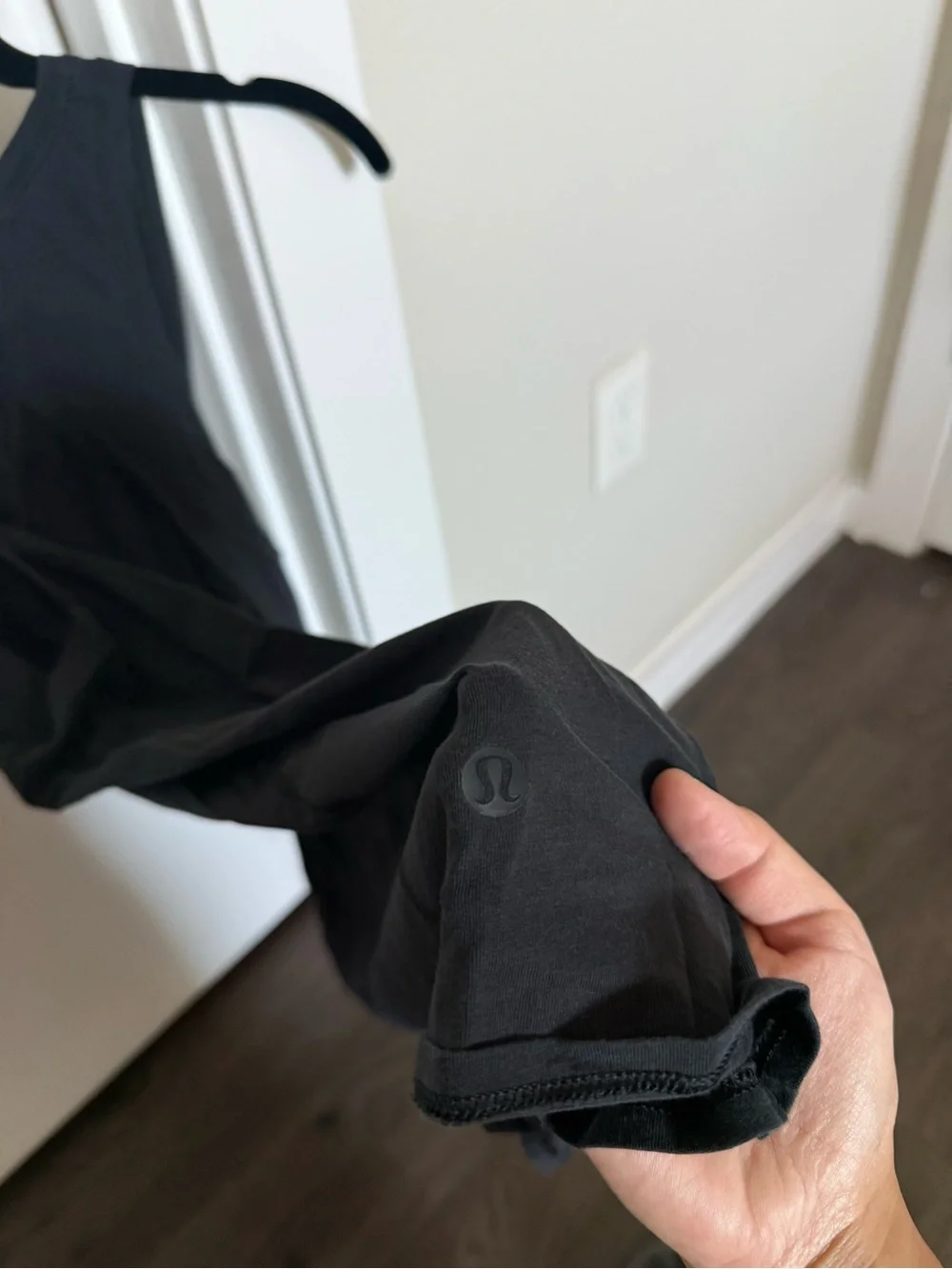 Lululemon Black backless Tank Top